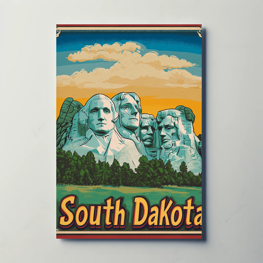 South Dakota Vintage Poster