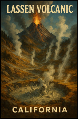 Lassen Volcanic California Poster