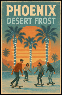Phoenix Desert Frost Poster