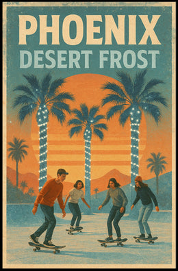 Phoenix Desert Frost Poster
