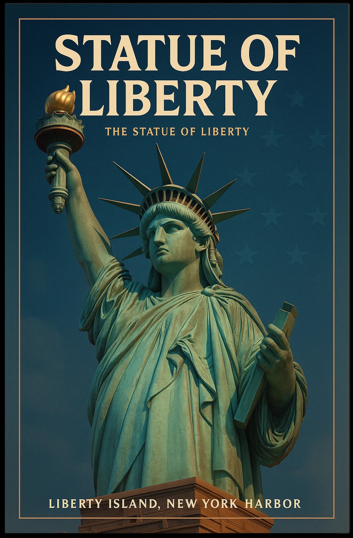 Statue of Liberty Patriotic Icon Cultural or Heritage Poster