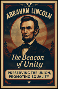 Abraham Lincoln Inspiring Vintage Historical or Presidential Poster PosterGoat