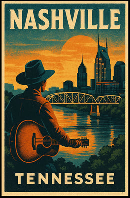 Nashville Skyline Poster