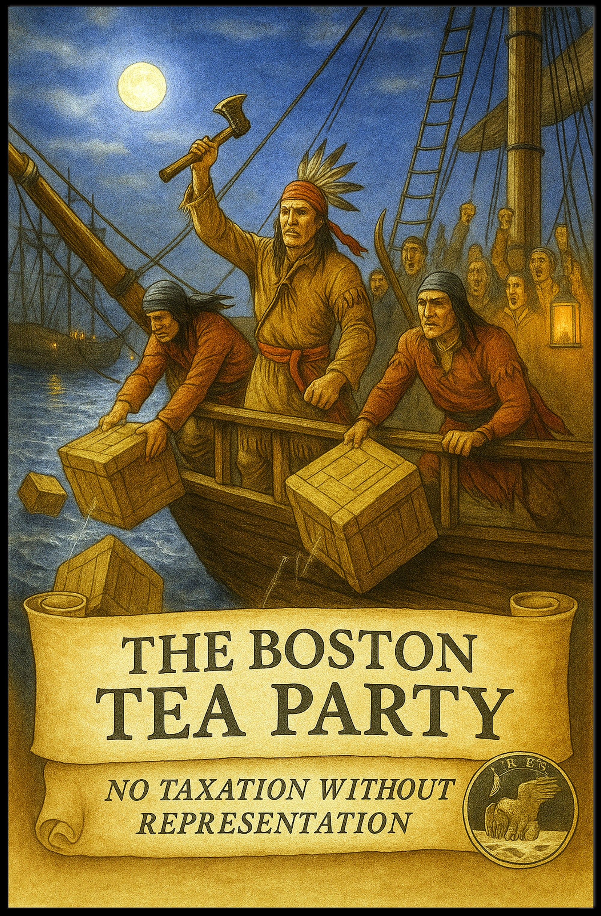 The Boston Tea Party Poster PosterGoat