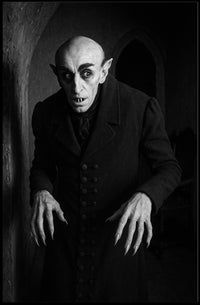 Vampire Gothic Expressionist Horror Nocturnal Stone Archway Masterpiece Vintage Cinema Noir Enigma Silhouette Poster