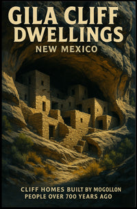 Gila Cliff Dwellings Poster