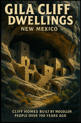 Gila Cliff Dwellings Poster