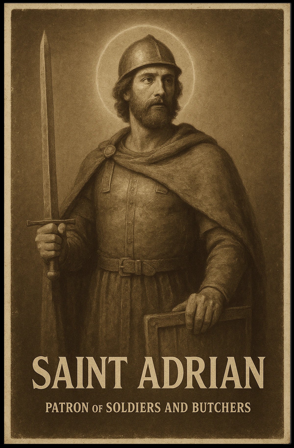 Saint Adrian Patron Of Soldiers And Poster
