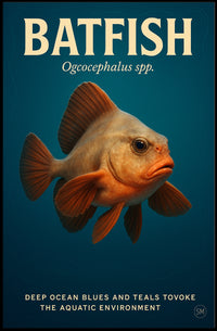 Batfish Deep Ocean Wonders Poster