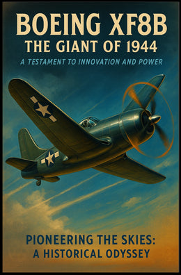 Boeing XF8B Vintage Aviation Poster, 1944 Design