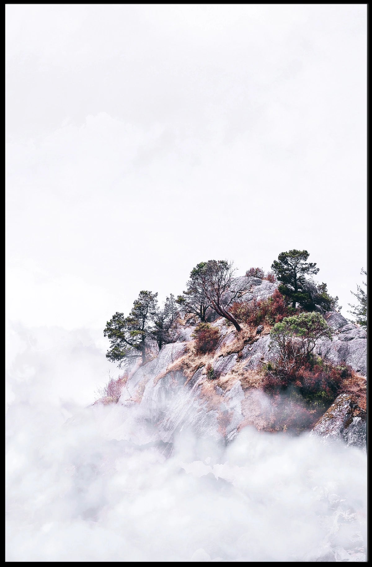 Misty Mountain Serenity Poster