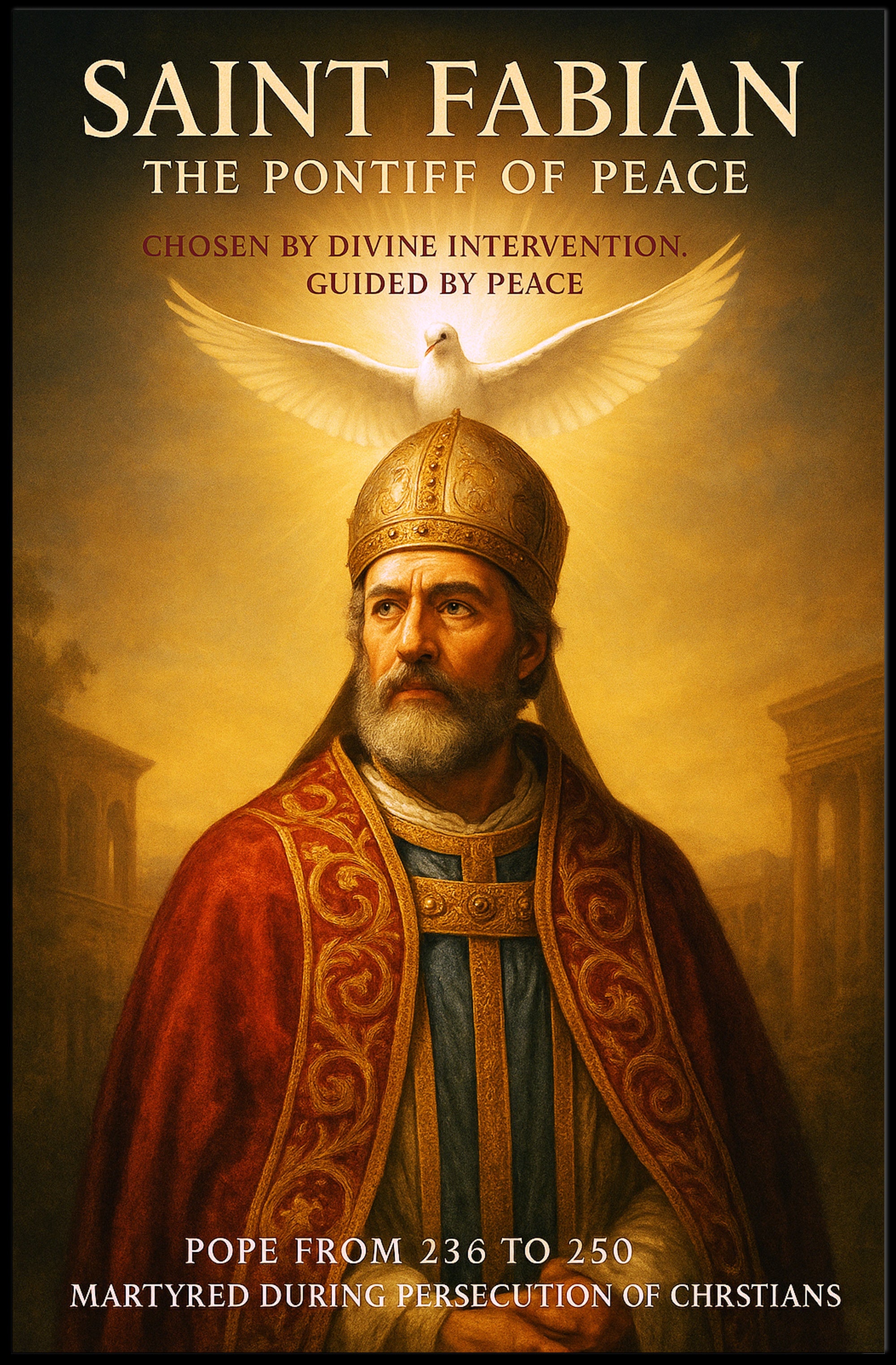 Saint Fabian The Pontiff of Peace Poster PosterGoat