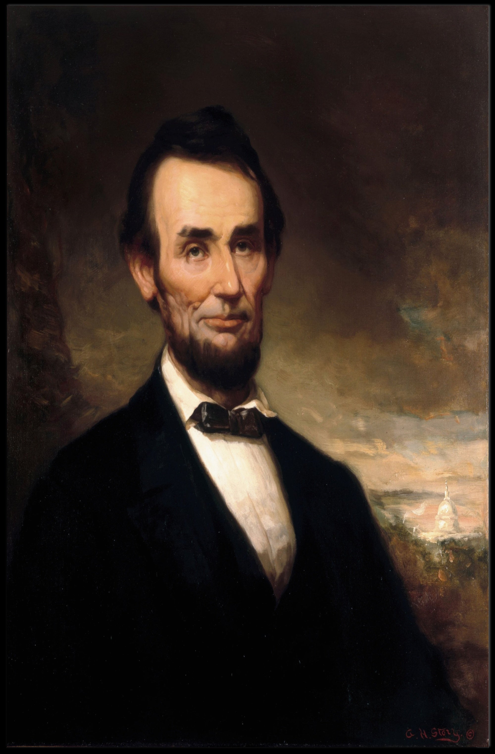 Abraham Lincoln Emancipation Proclamation Illustrated Poster PosterGoat