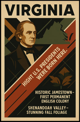 Virginia Birthplace Of U.S. Presidents Poster