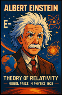 Albert Einstein Theory Of Relativity Poster