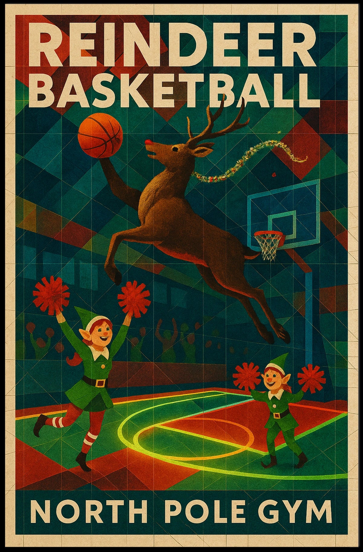 Reindeer Basketball Extravaganza Poster