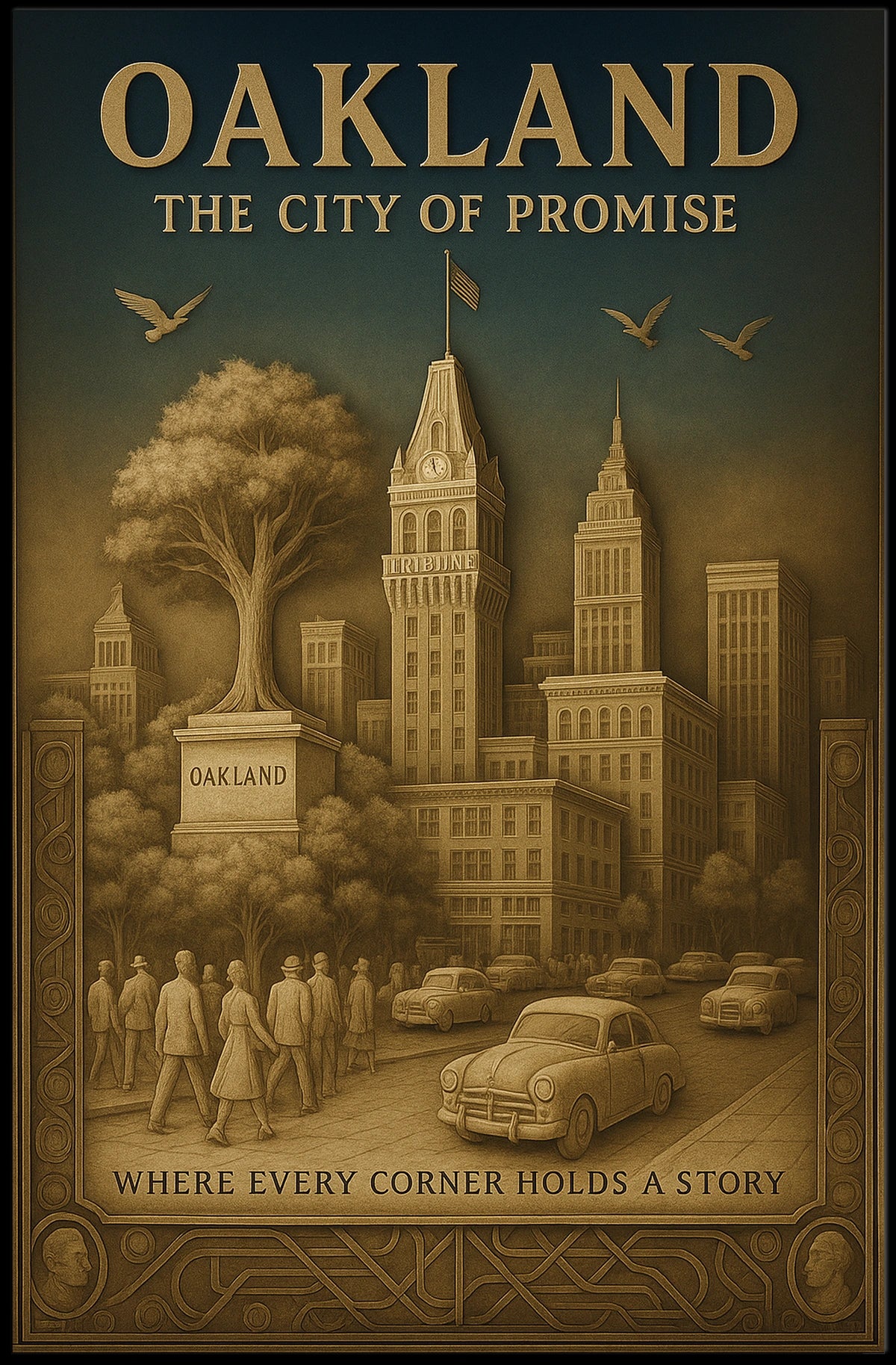Oakland The City Of Promise Poster
