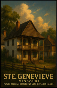 Ste. Genevieve French Colonial Poster