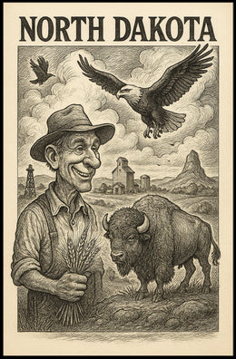 North Dakota Heritage Poster