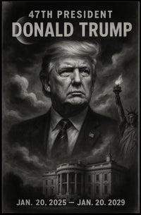 Trump 47th President Pop Art Patriot Poster