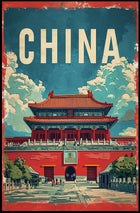 China Vintage Architectural Landmark Poster - Cultural or Heritage Poster