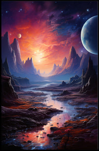 Celestial Landscape Poster PosterGoat