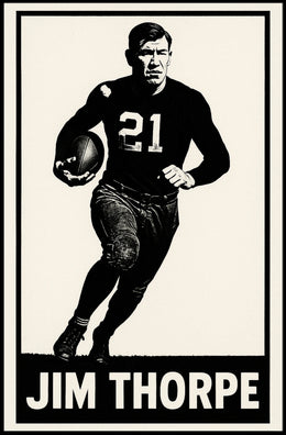 Jim Thorpe Legendary Athlete Poster