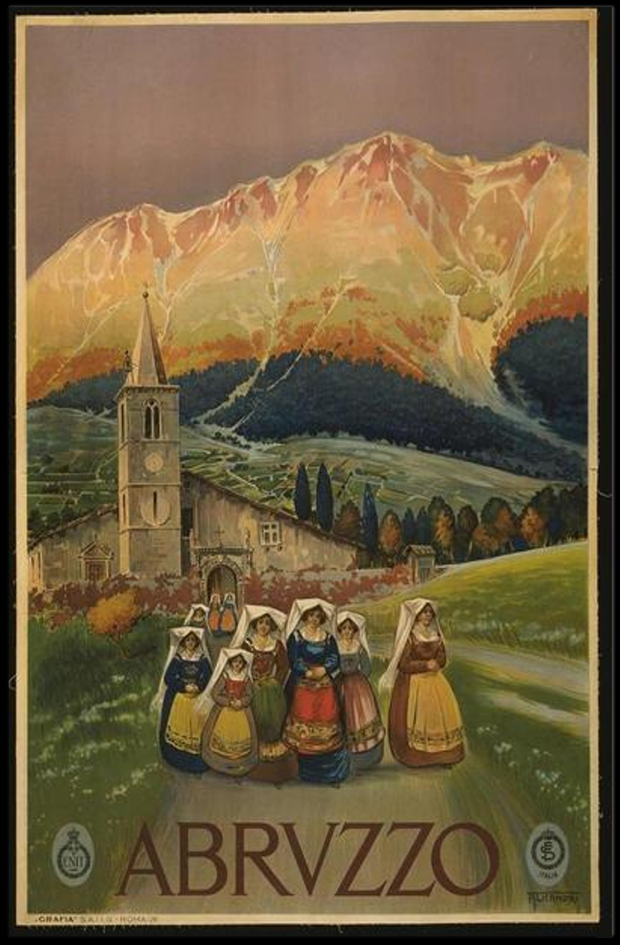 Abruzzo Scenic Art Print Poster for Home Decor and Travel Enthusiasts PosterGoat
