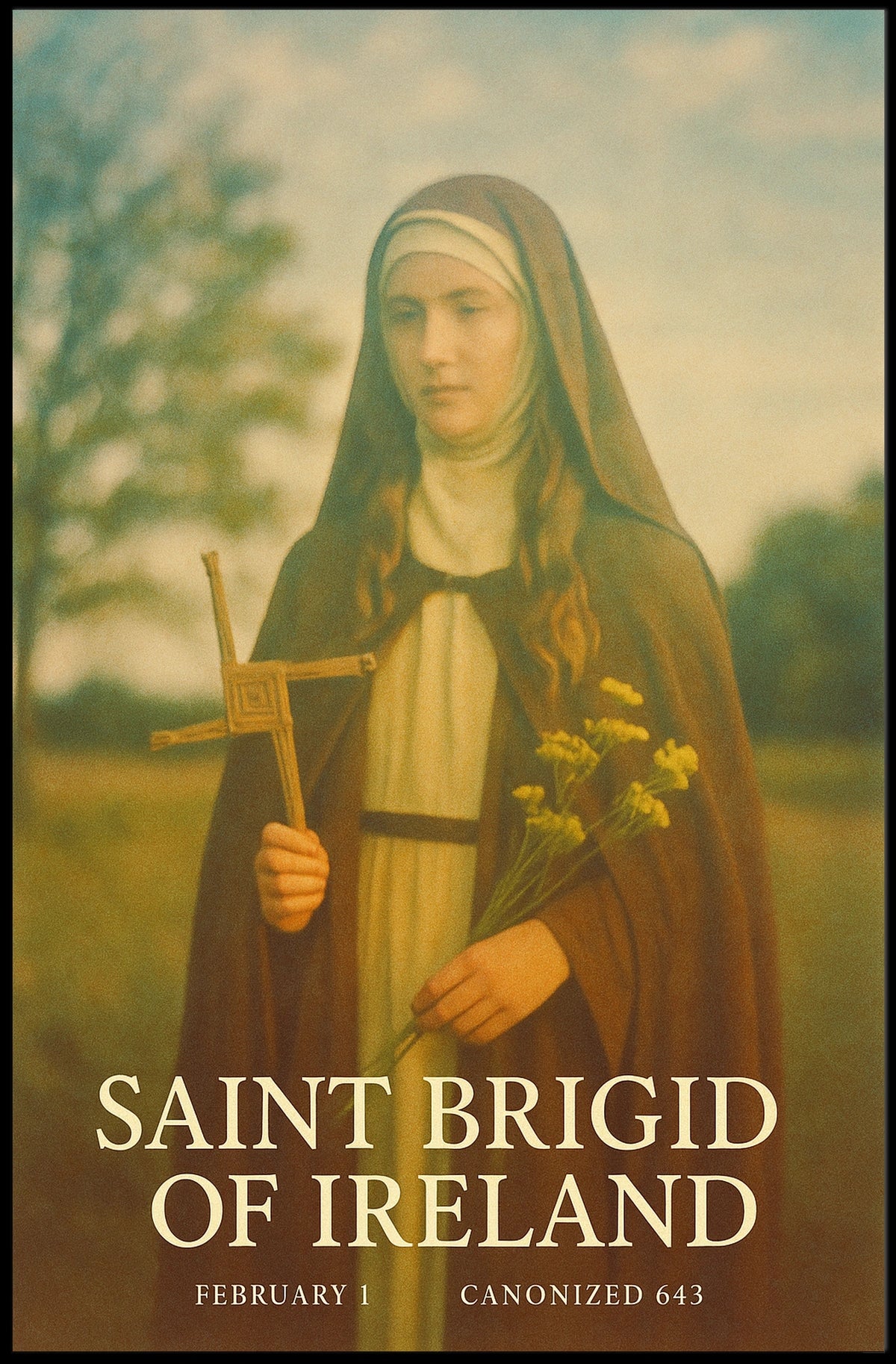 Saint Brigid Of Ireland Poster