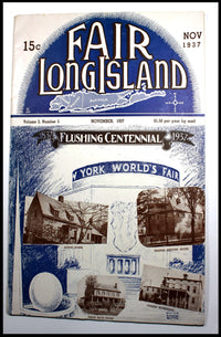 Flushing Centennial 1937 Vintage Architecture Poster Print