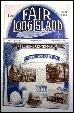 Flushing Centennial 1937 Vintage Architecture Poster Print