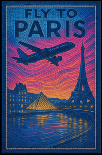 Fly To Paris Poster