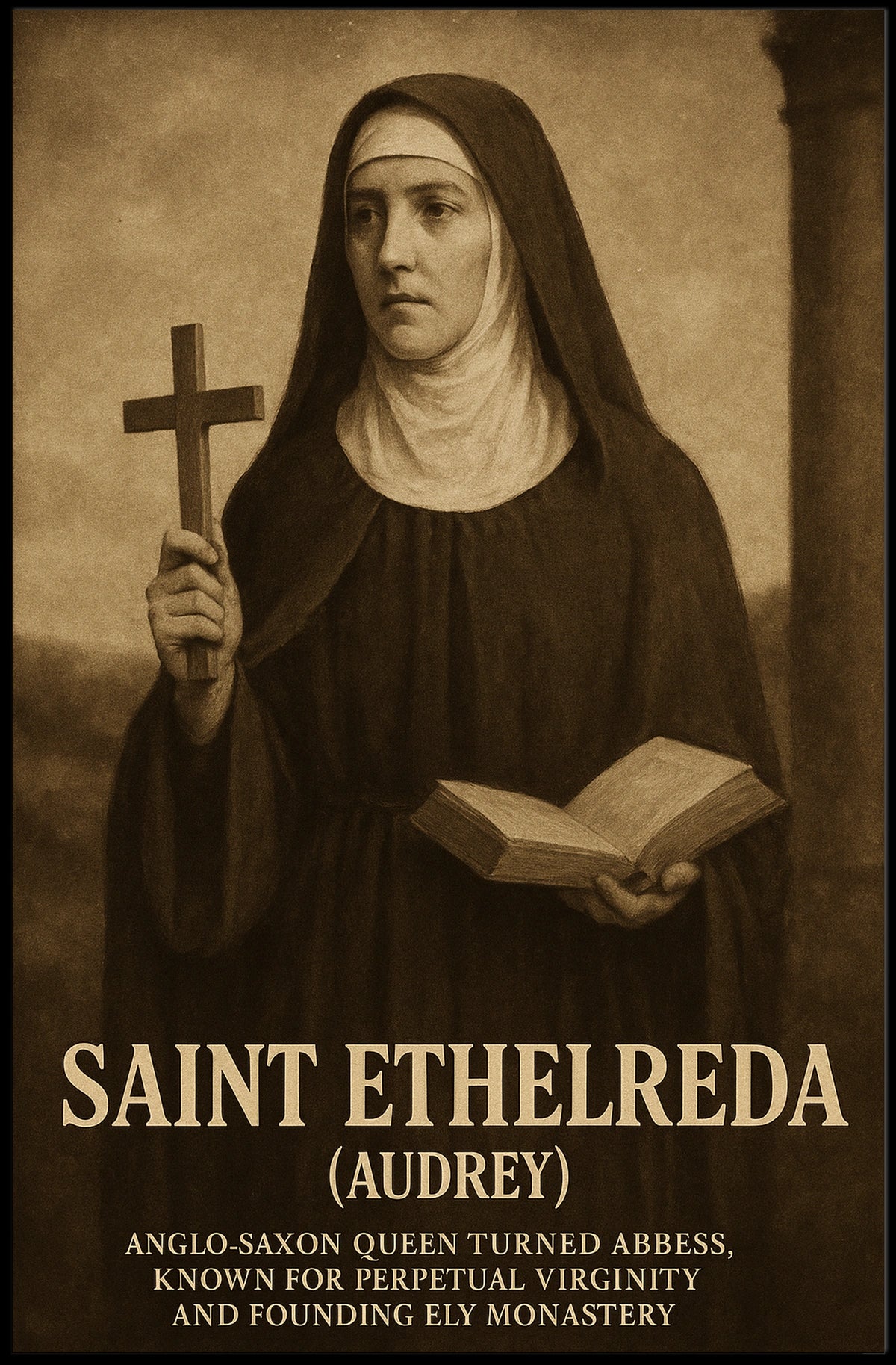 Saint Etheldreda (Audrey) Poster