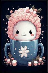 Cute Winter Mug Art Poster for Abstract or Artistic Poster