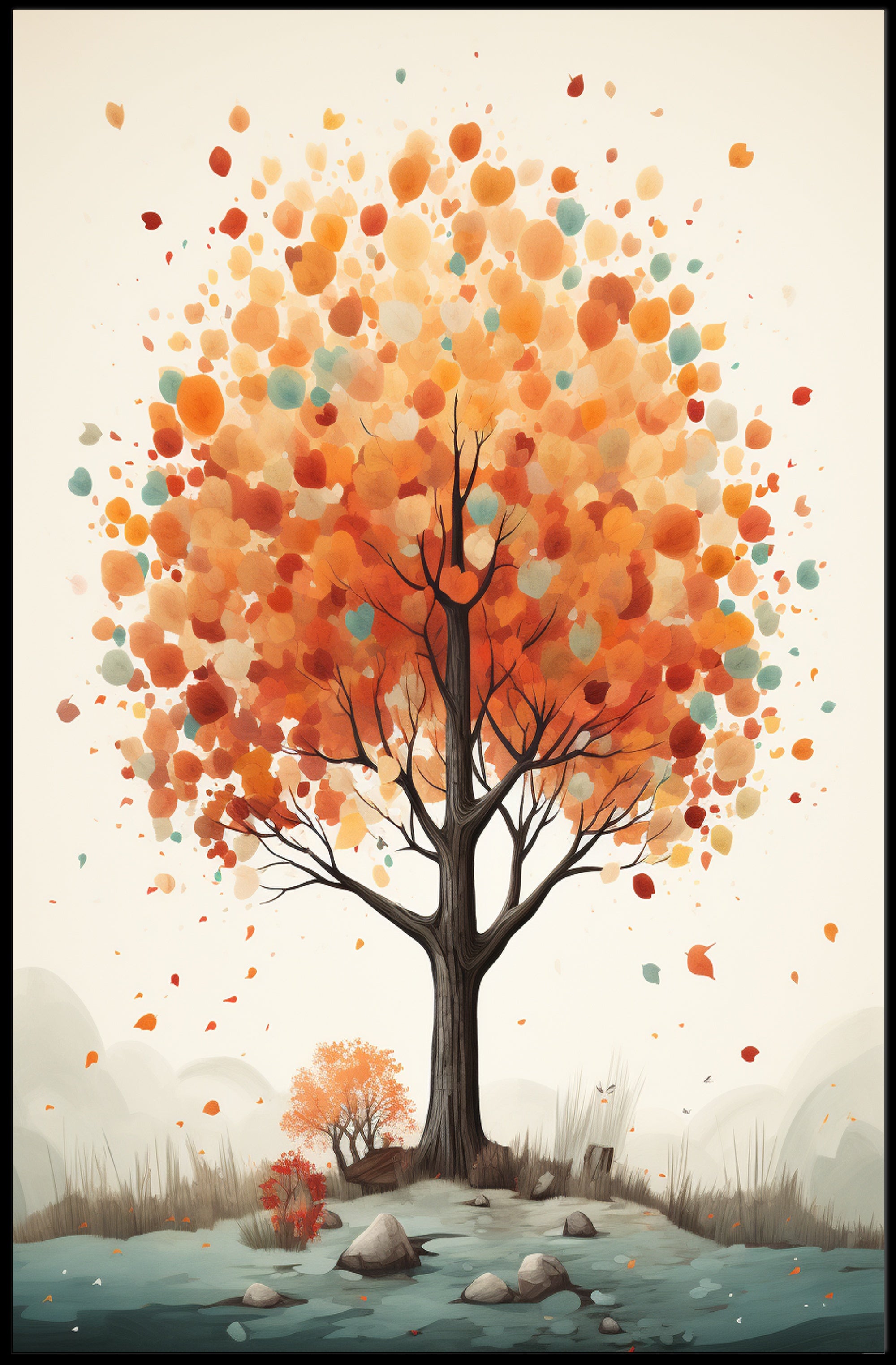 Vibrant Autumn Tree Poster