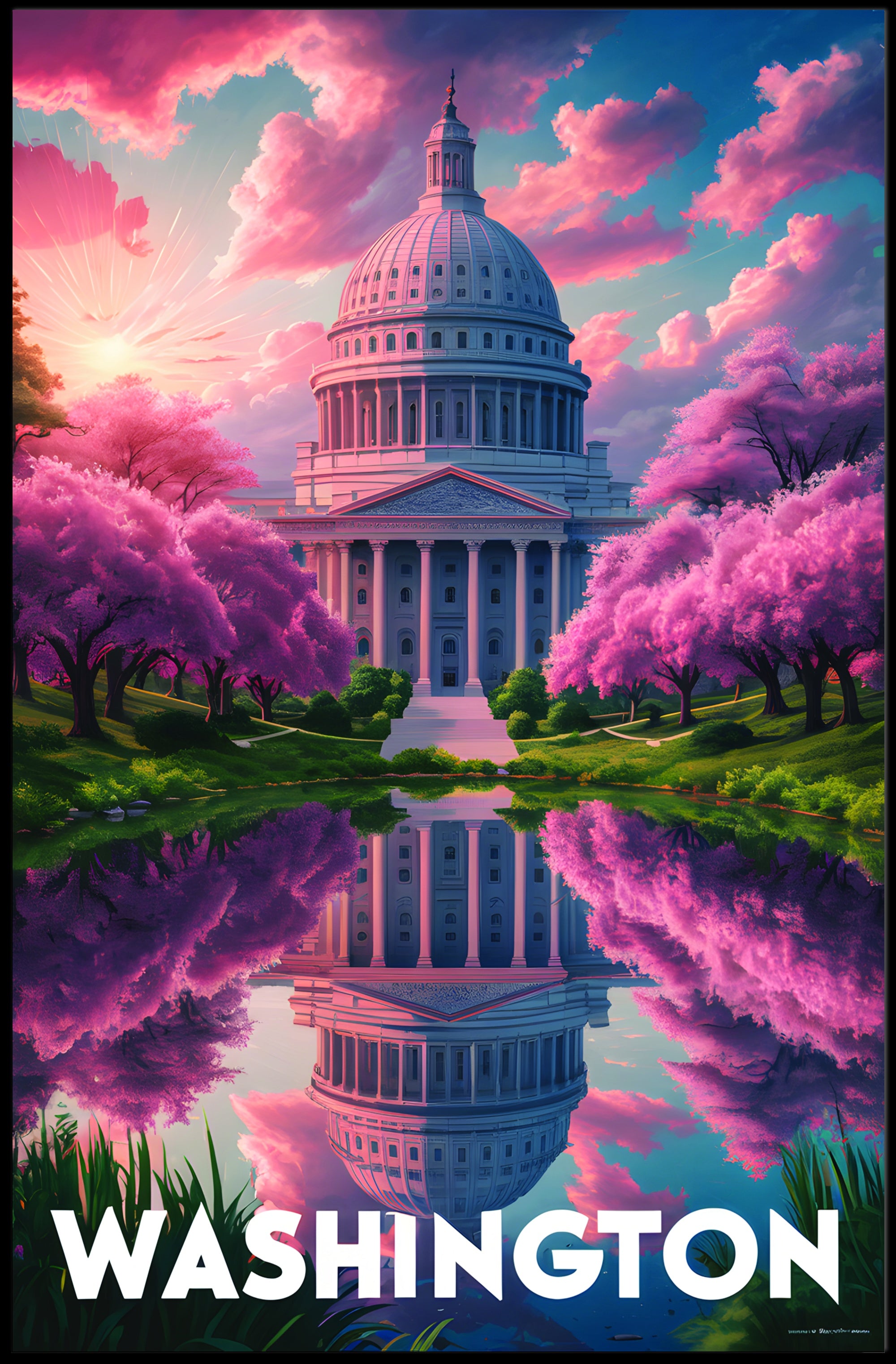 Washington in Bloom Poster