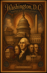 Washington, D.C. Capital of the United States Poster PosterGoat