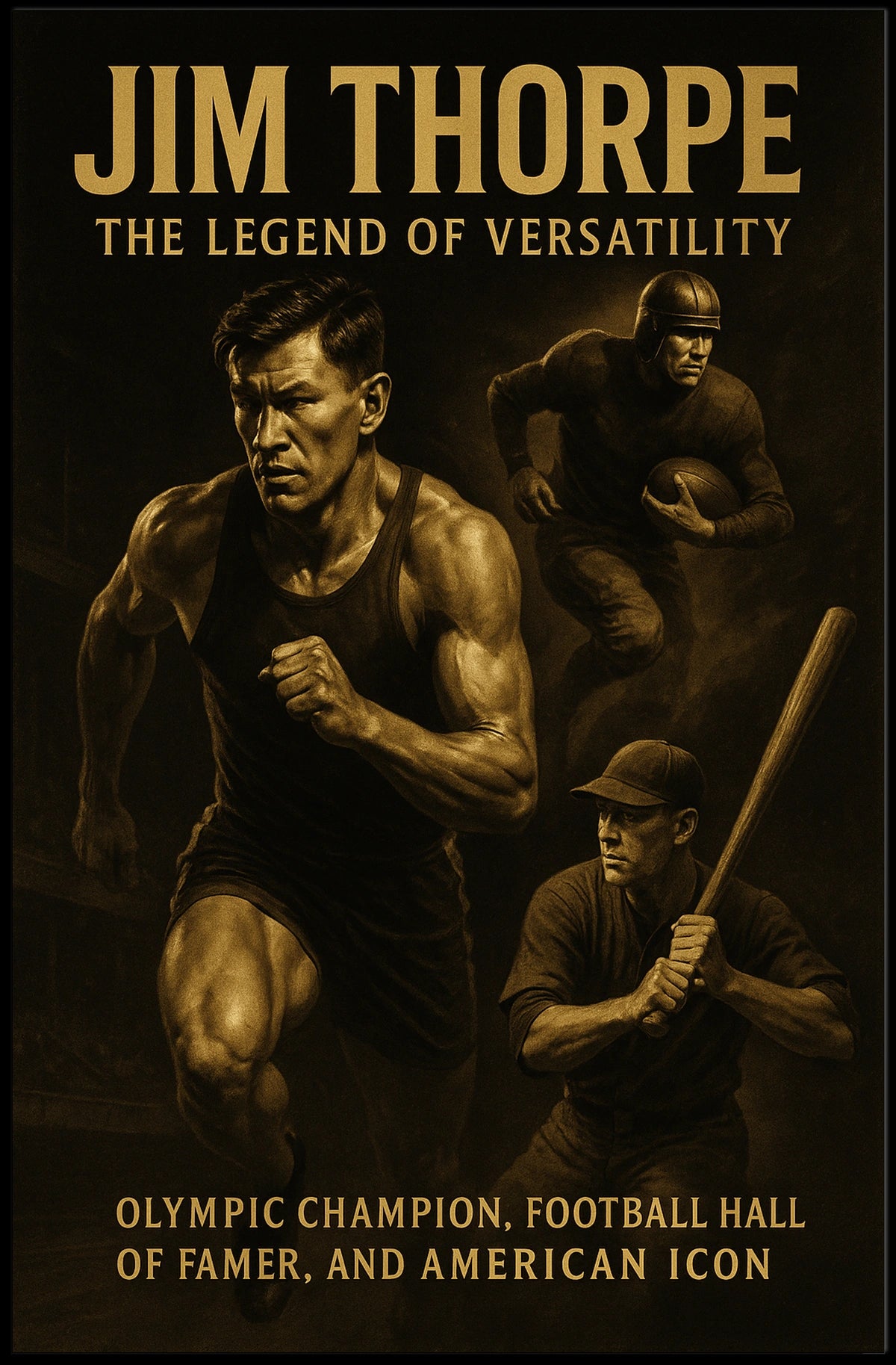 Jim Thorpe The Legend of Versatility Jim Thorpe Poster