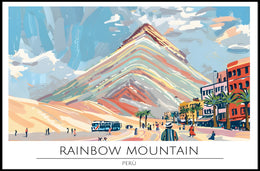 Rainbow Mountain, Perú Poster PosterGoat