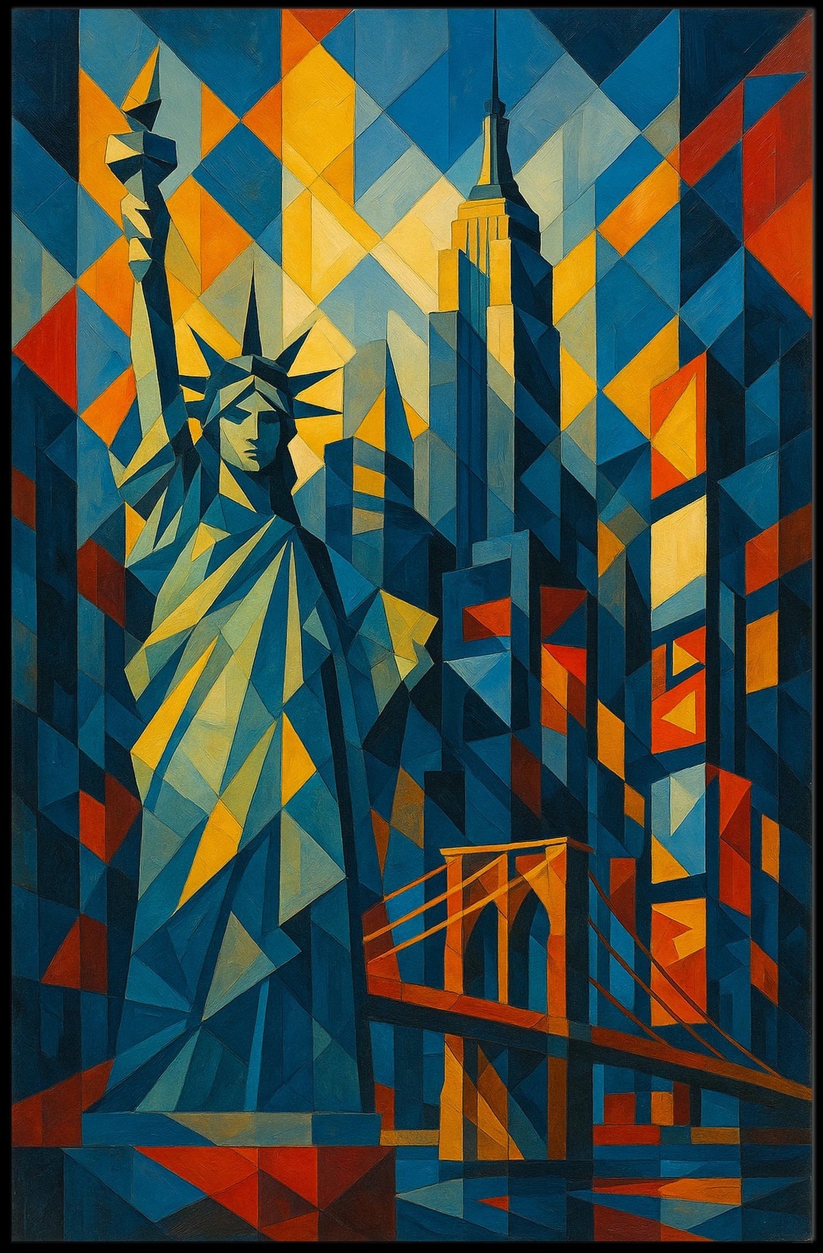 Geometric New York Poster