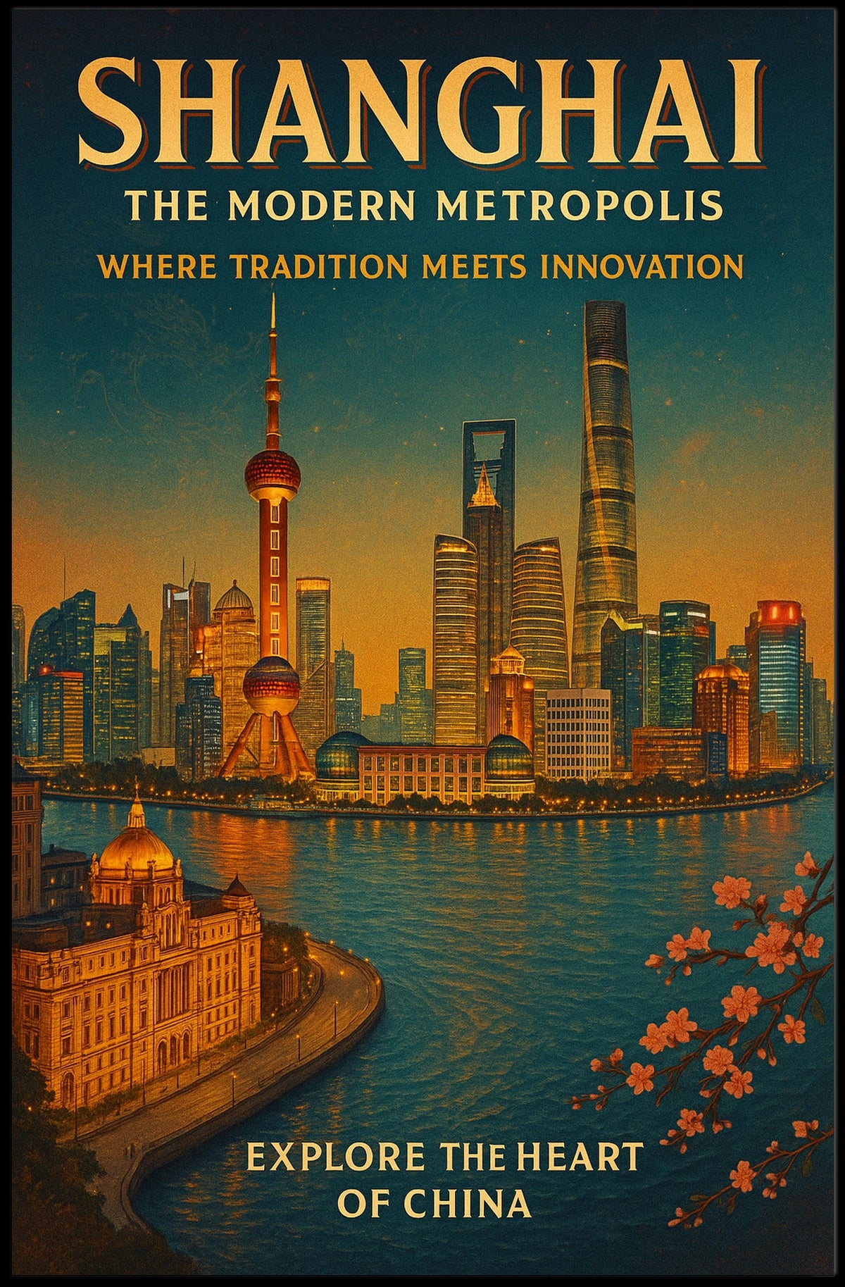 Shanghai The Modern Metropolis Poster