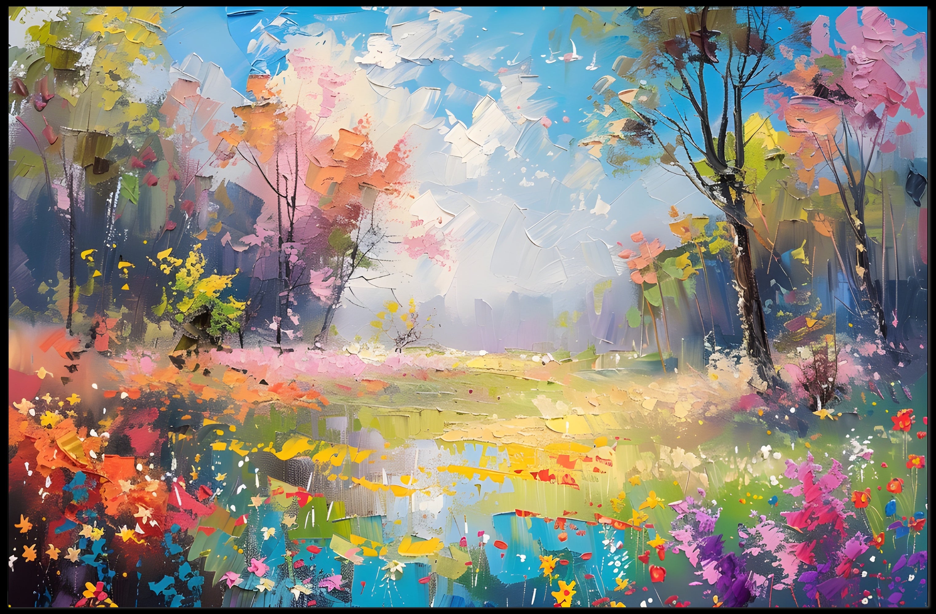 Vibrant Autumn Landscape Poster