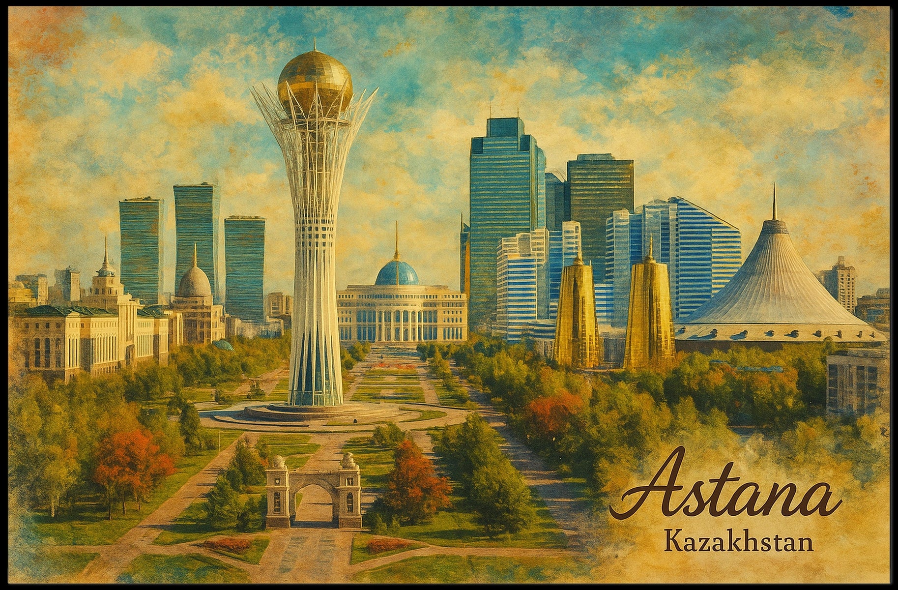 Astana Kazakhstan Poster
