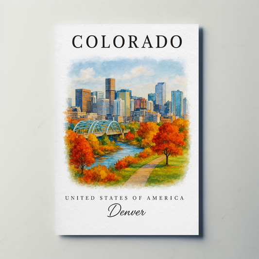 Colorado, Denver Signature Series Vintage Travel Poster