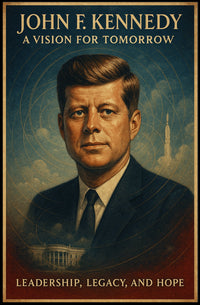 John F. Kennedy Inspirational Vintage Poster Art