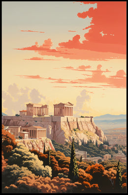 Acropolis of Athens: Ancient Beauty Travel Poster