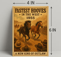 Western Horse Race Adventure Poster