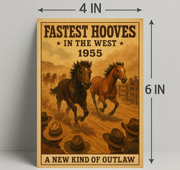 Western Horse Race Adventure Poster