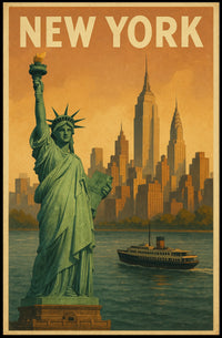 New York Cityscape Poster
