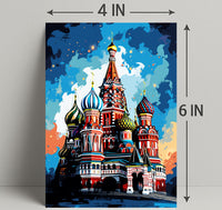 Vibrant Kremlin Illustration Poster